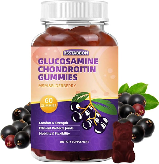 Glucosamine Chondroitin Gummies with MSM Elderberry 60Gummies…