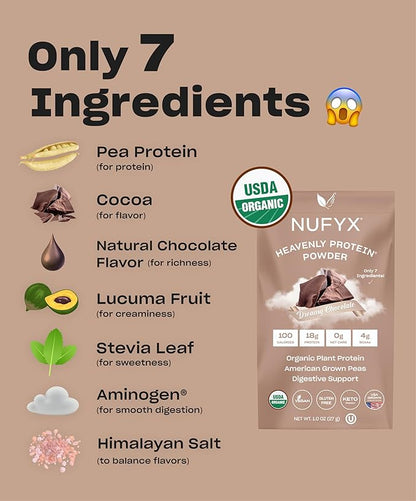NUFYX® • Heavenly Protein® Powder • 100% Organic