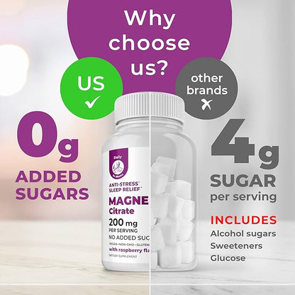 DR. MORITZ Magnesium Gummies Sugar-Free - Calm Magnesium Gummies Supplement for Children, Sugar-Free Magnesium Calm Chews for Kids & Adults (120 Count)