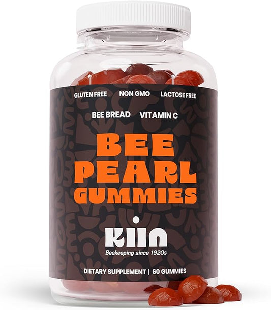 Bee Bread Gummies - Fermented Bee Pollen & Honey, 100% Natural Multivitamin, Superfood for Energy, Metabolism, Sleep, Recovery, Immunity | Rich in Vitamin C, B, Amino Acids, Antioxidants, Minerals