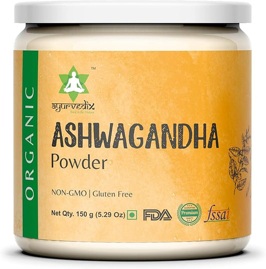 Organic Ashwagandha Root Powder 5.29oz Reusable 100% Raw