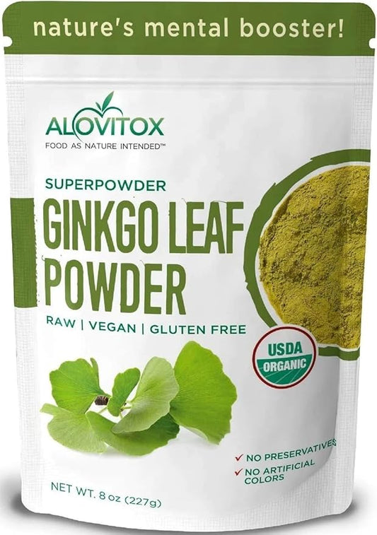 Ginkgo Biloba Leaf Powder 8oz 100% Natural