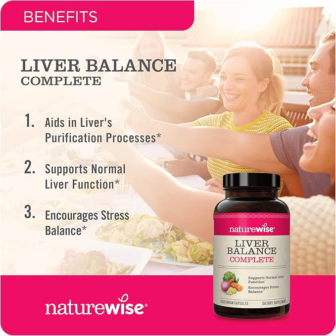 NatureWise Liver Detox Cleanse Supplement (30 (60 Veg