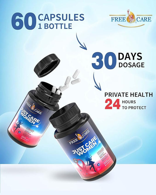 Womens Probiotic 50 Billion CFU 8 Strains, for Women’s Daily Digestive & Feminine Health, with Cranberry Extract, Acidophilus, Organic Prebiotics & Selenium, Gluten & Dairy Free, 60Capsules