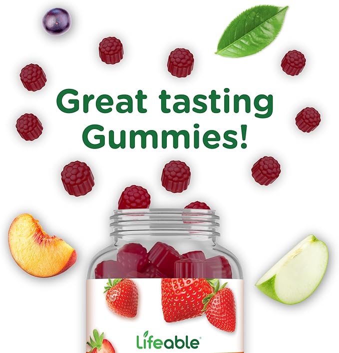 Lifeable Immune Support Gummies for Adult | Elderberry Vitamin C and Zinc | Great Tasting Elderberry Immune Support Supplement Gummies | Immunity Gummies for Adults, Men, Women | 90 Gummies