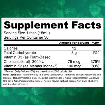 Manna Liposomal Vegan Vitamin D3 + K2