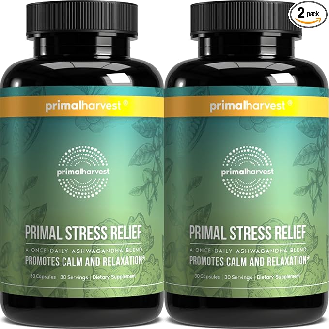 Primal Harvest Stress Relief Supplement 30 Capsules