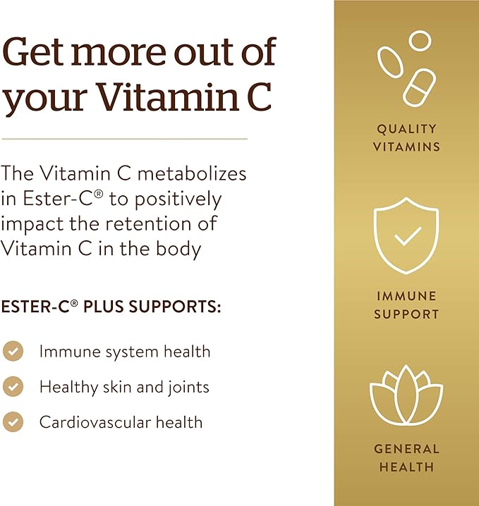 Solgar Ester-C 1000mg Vitamin C Tablets 180 Vegan