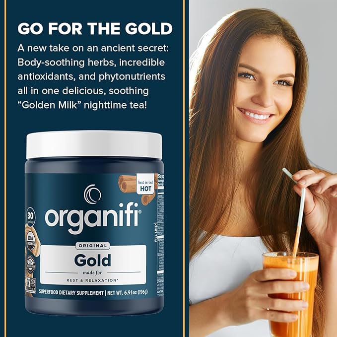 Organifi Gold - Natural Calming Turmeric 30 Servings