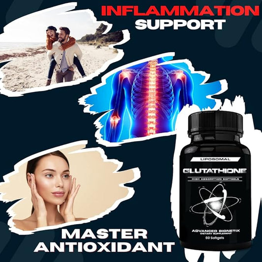 Liposomal Glutathione Supplement Antioxidant Supplement w/Gluta-IV™, 60Total Liposomal