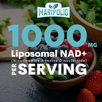 Liposomal NAD+ Supplement 1000 mg | Highest NAD Pontecy | Max Absorption | Pure NAD Supplement | Energy and DNA Repair, Aging Defense, Brain Function | 480 Softgels