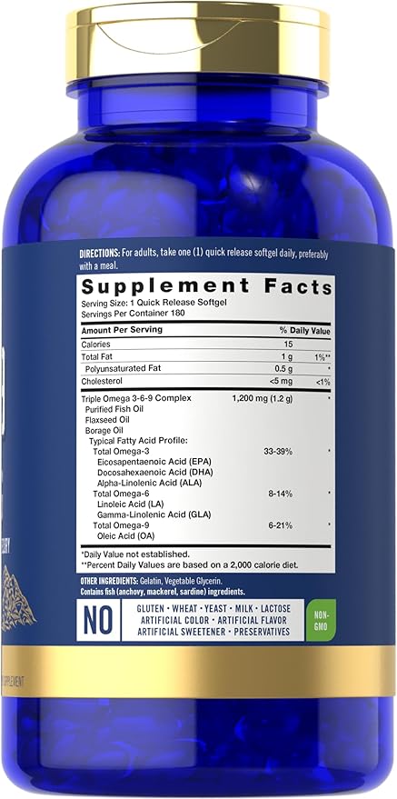 Carlyle Omega 3-6-9 1200mg 180 Softgel