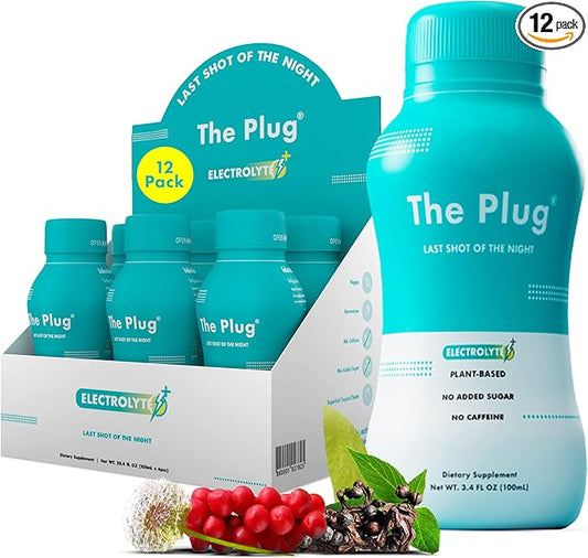 The Plug Liver Cleanse Detox & Repair Drink Electrolytes Organic Herbal Liquid Detoxify Body Plants Supplement Support Weight Loss Natural Health Hydrate Sports Energy Immunity Shots Minerals Vitamins