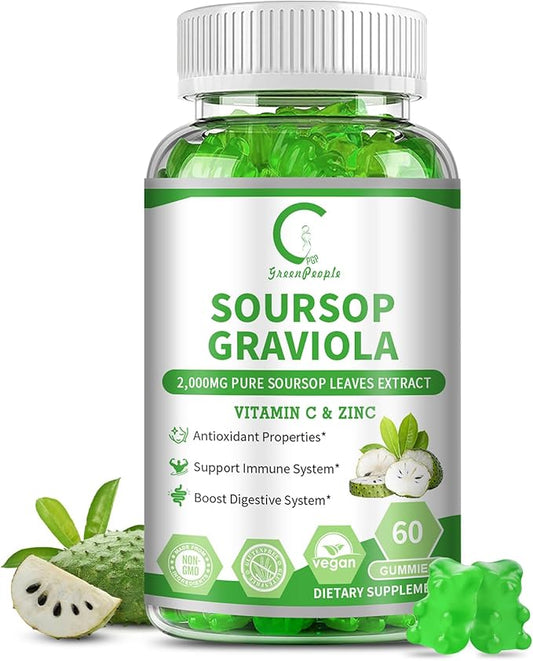 Soursop Graviola Gummies 2,000mg Soursop 60 Counts