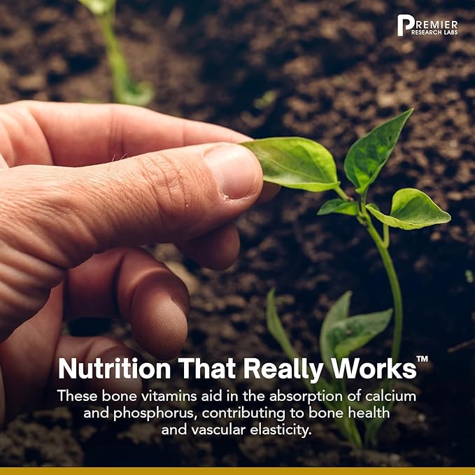 Premier Research Labs: Vitamin D3 + K2 Supplements 5000 IU 30 Plant-Source