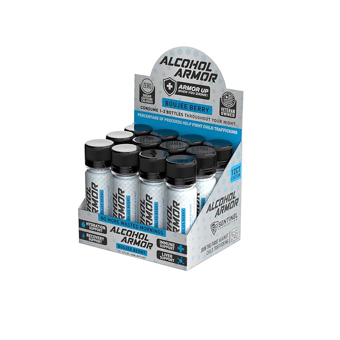 Alcohol Armor Boujee Berry Elixir B12, Milk 12 Pack
