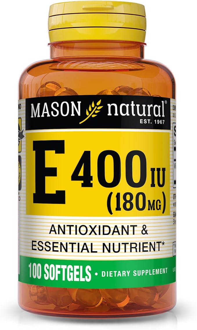MASON NATURAL Vitamin E 180 mg (400 IU) 100 Softgels