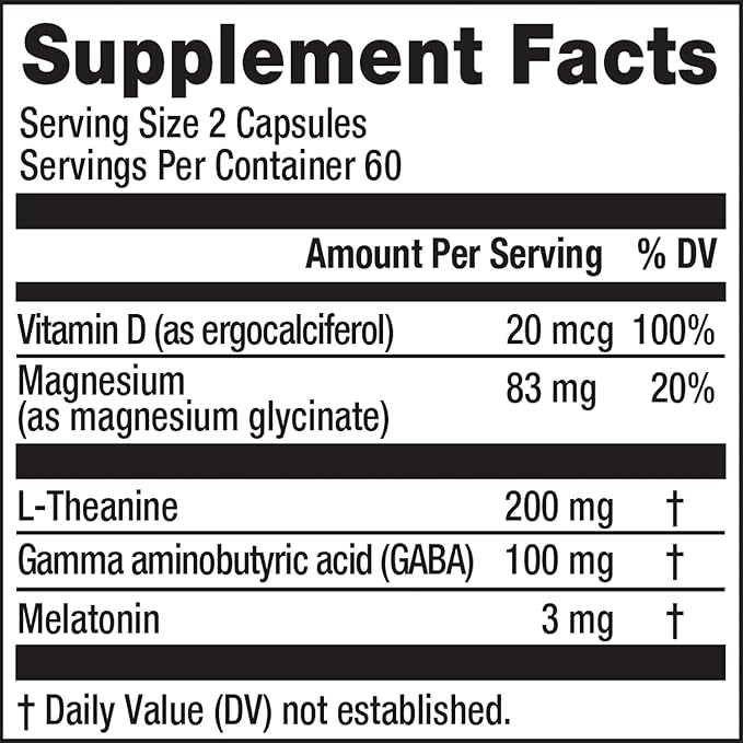 Natural Vitality Calm Sleep Magnesium Supplement, 120 Capsules