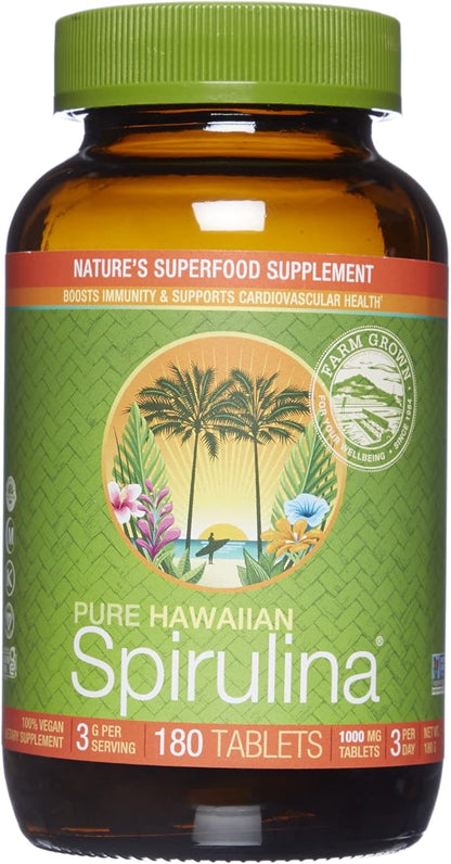 Nutrex Hawaii, Pure Hawaiian Spirulina 1000 mg 180 Count