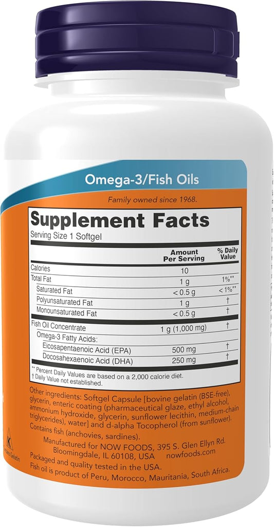 NOW Supplements, Ultra Omega-3 Molecularly Distilled 90 Softgels