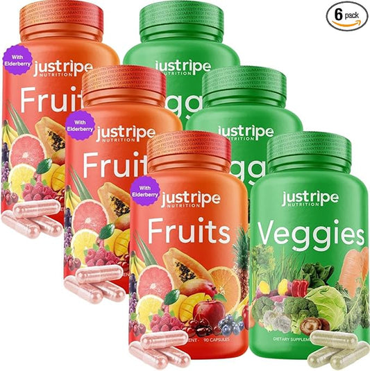 Fruits and Veggies Supplement 90 Fruit 90 Vegetable 100% Whole (3 Pack)
