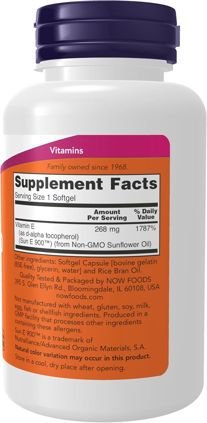 NOW Supplements, Sun-E™ 400 IU 120 Softgels