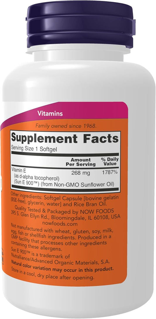NOW Supplements, Sun-E™ 400 IU 120 Softgels