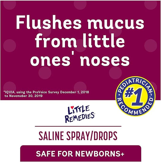 Little Remedies Noses Saline Spray Drops, 1 Fl