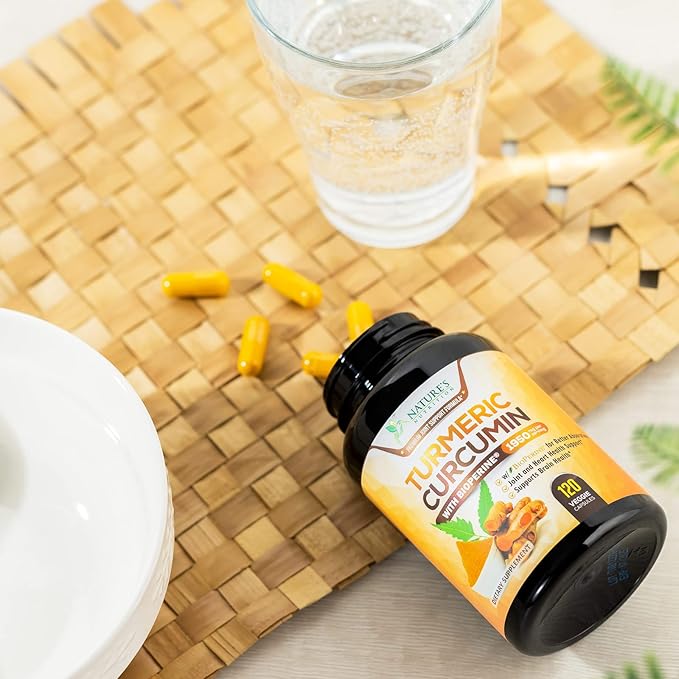 Turmeric Curcumin with BioPerine 95% Standardized 1950mg - 120 Capsules
