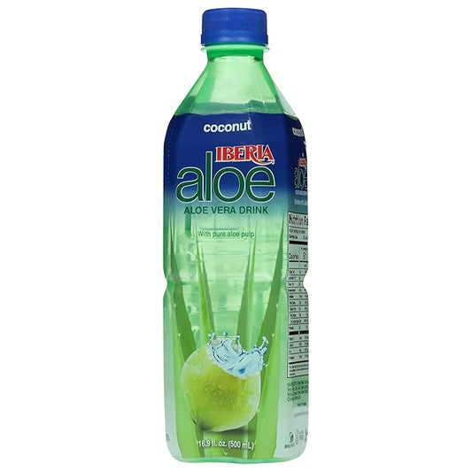 Iberia Aloe Vera Juice Drink, Coconut, 16.9 Fl Oz (Pack of 8)