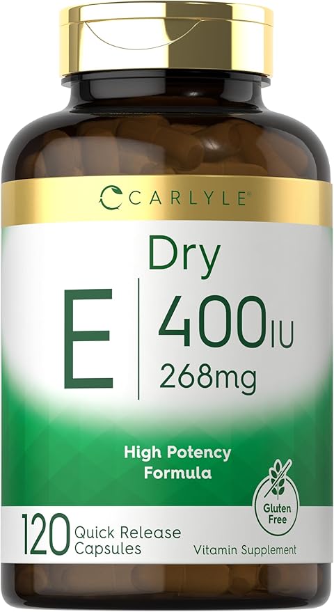 Carlyle Dry Vitamin E 400 IU (268mg) | 120 Capsules