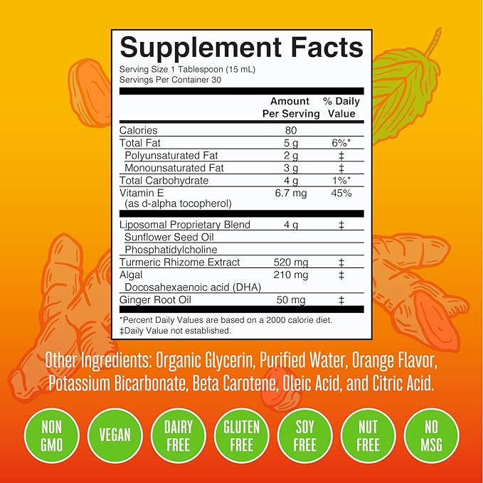 MaryRuth's | Liposomal Turmeric & DHA 15.22 oz