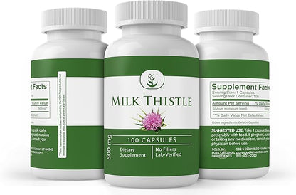 Pure Original Ingredients Milk Thistle, Always (100 Capsule)