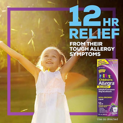 Allegra Children's 12HR Allergy Relief Non-drowsy 8 oz.