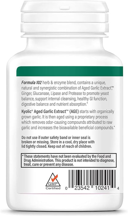 Kyolic Aged Garlic Extract Formula 102, 100 Vegetarian