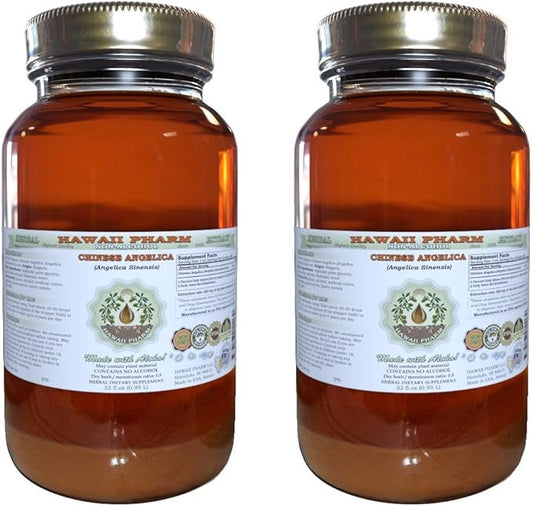 Angelica Chinese Alcohol-Free Liquid Extract, Organic 2x32 oz