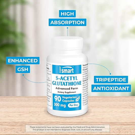 Supersmart - S-Acetyl Glutathione 300mg per 90 Vegetarian