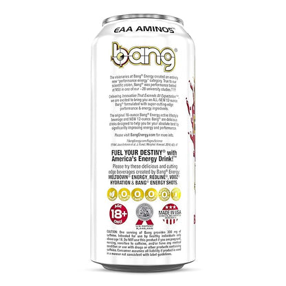 Bang Energy Drinks - 6, 16 ounce cans (Black Cherry Vanilla)