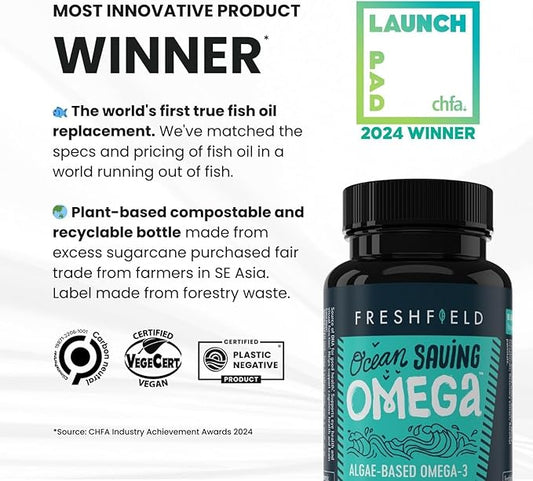 Ocean Saving Omega 3, The Fish 4-Month Supply, (440 mg), (120 Count 1))