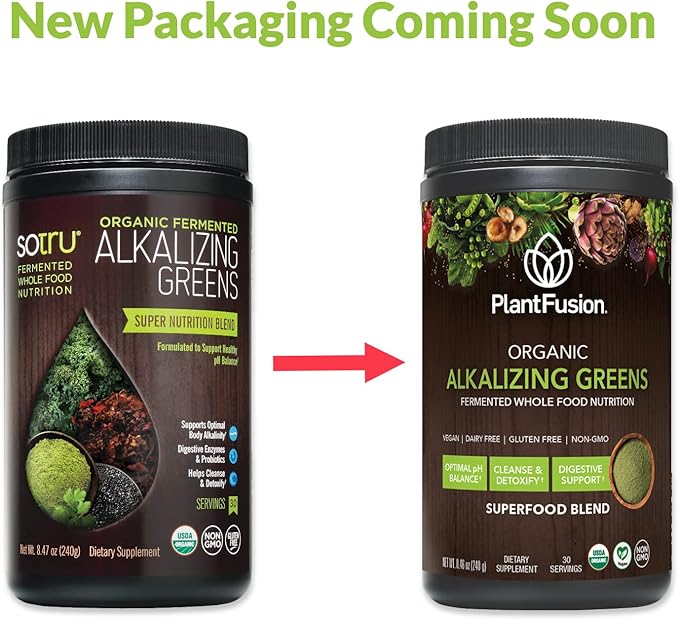 PlantFusion Alkalizing Super Greens Powder 8.46 oz 30 Servings