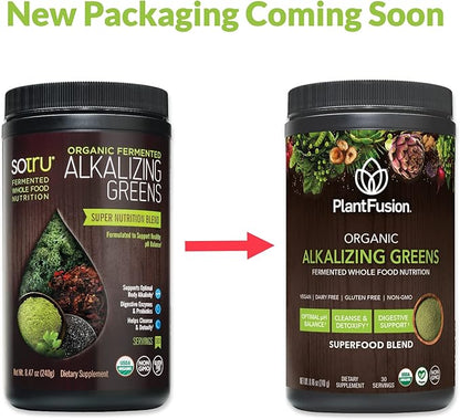 PlantFusion Alkalizing Super Greens Powder 8.46 oz 30 Servings