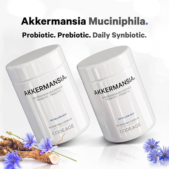 Codeage Akkermansia Muciniphila Probiotic Supplement 3-Month Supply 100 Million 90 Capsules