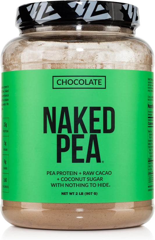 NAKED Chocolate Pea Protein Isolate from 3 Ingredients, 2LB