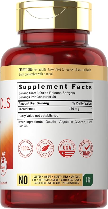 Carlyle Tocotrienols | 150mg Supplement | 60 Softgels