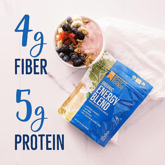 BetterBody Foods Organic Energy Blend, Plant-Based 12.7 Ounces