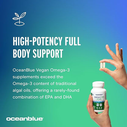 Oceanblue Professional Vegan Omega-3 1300-60 Count 30 Servings