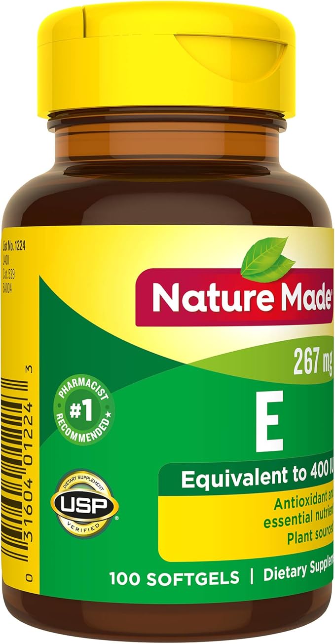 Nature Made Plant Sourced Vitamin E 267 mg (400 IU) 100 Count 3)