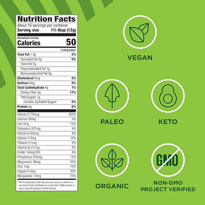 Manitoba Harvest Organic Hemp + Supergreens 7.5 Ounces 1)