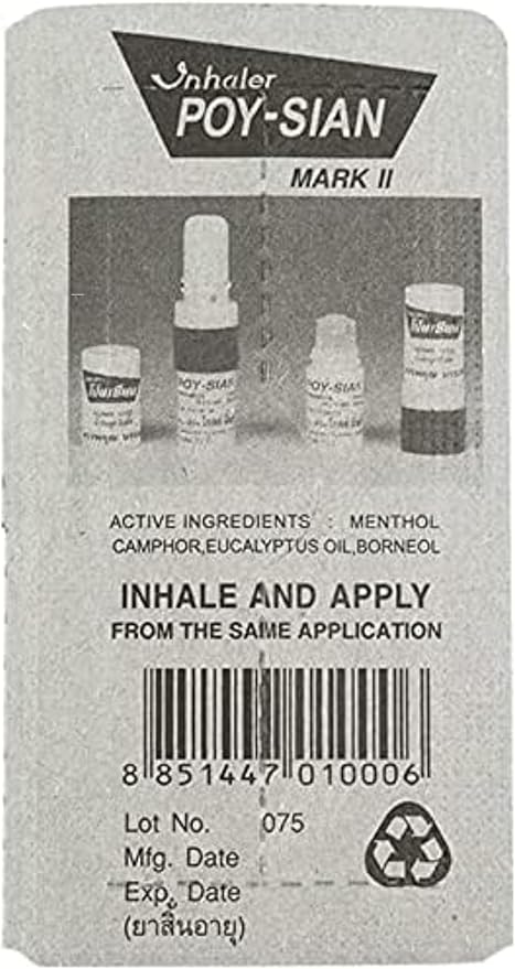 POY-SIAN Mark II Menthol Aromatherapy Nasal 6)