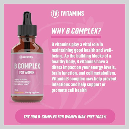B Complex Vitamins for Women B12 Complex 1 fl